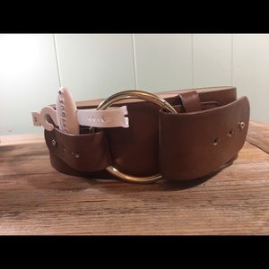 Elastic & Leather Belt - Plus Size